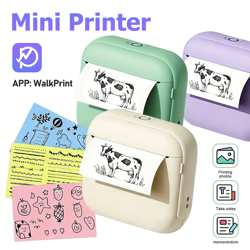 Commercial Photo Printer - Портативный мини-принтер X6 без чернил, термопринтер