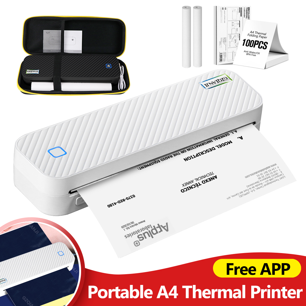 Commercial Photo Printer - Портативный термопринтер формата А4, Bluetooth, фотографии,