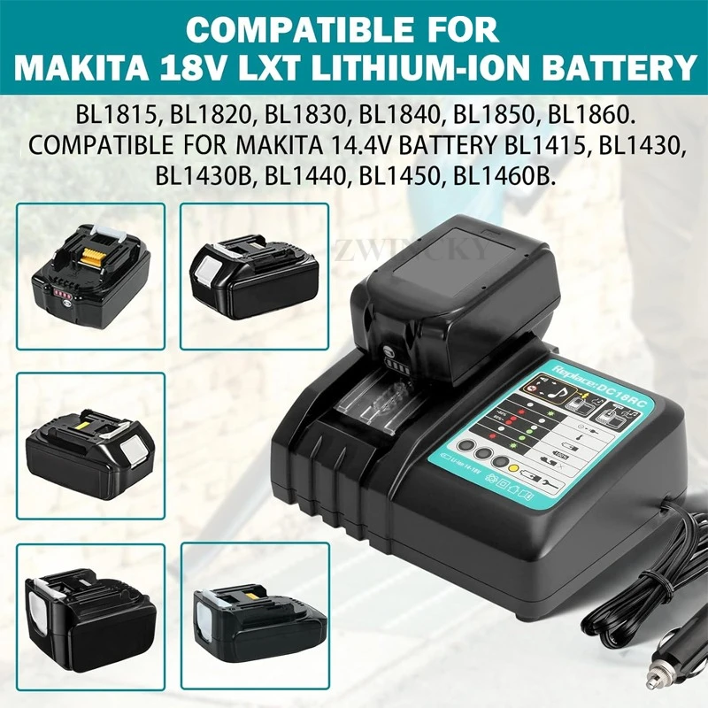 DC18RC Автомобильное зарядное  – обзор и цена Makita Drill Hp1640