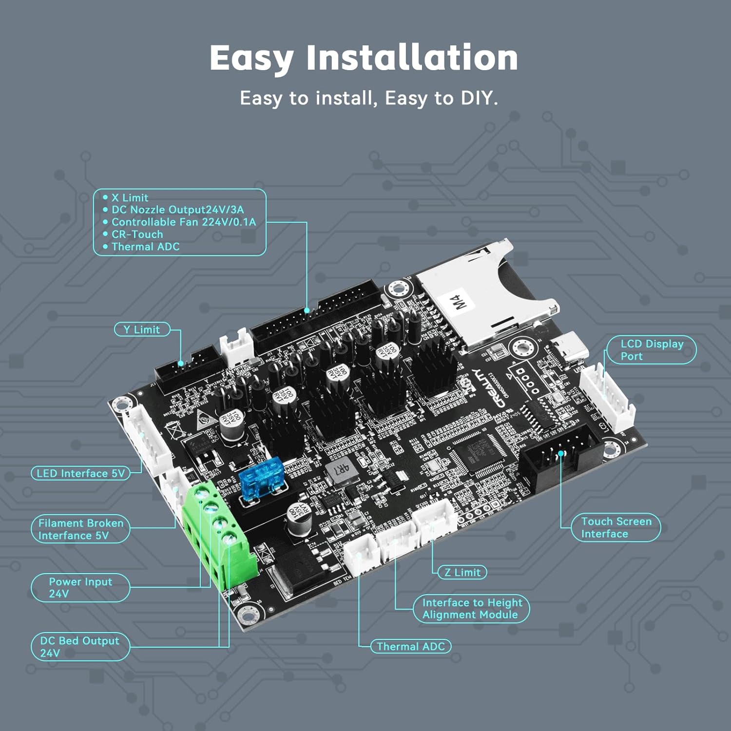 Материнская плата CREALITY End – обзор и цена Creality Printer Ender 3 V3